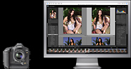 Canon eos-1ds mark2 and Apple Cinema HD display.